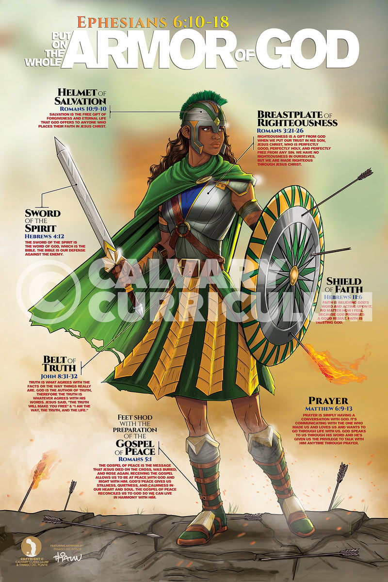 Brazilian Female Armor Of God Calvary Posters brazilian-female-armor-of-god-calvary-posters