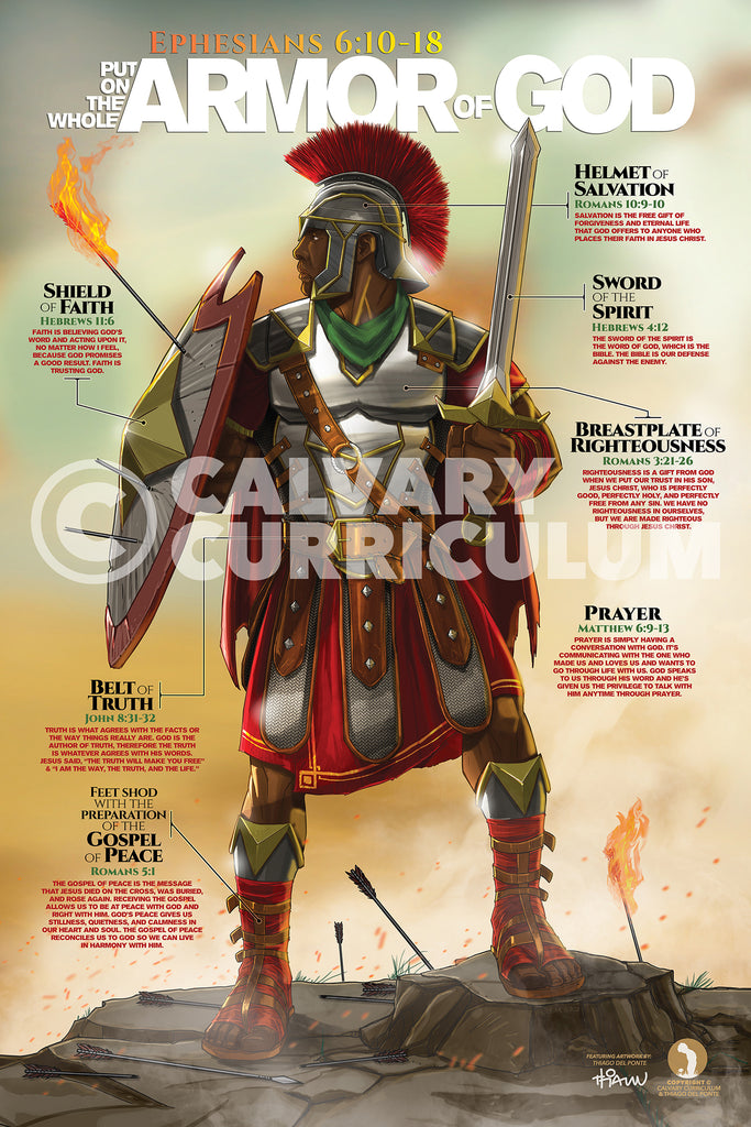 African Male (Armor of God) – Calvary Posters