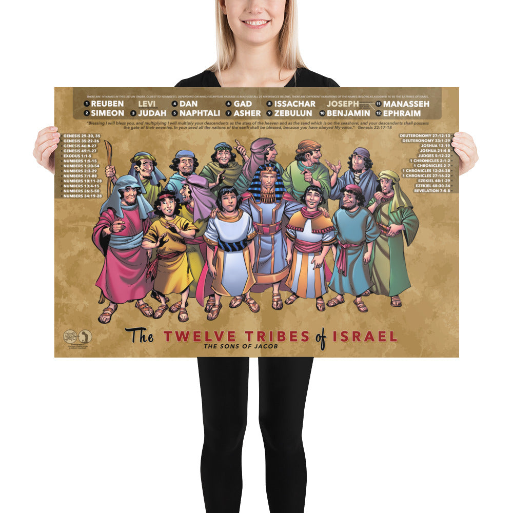 The twelve tribes of israel calvary posters