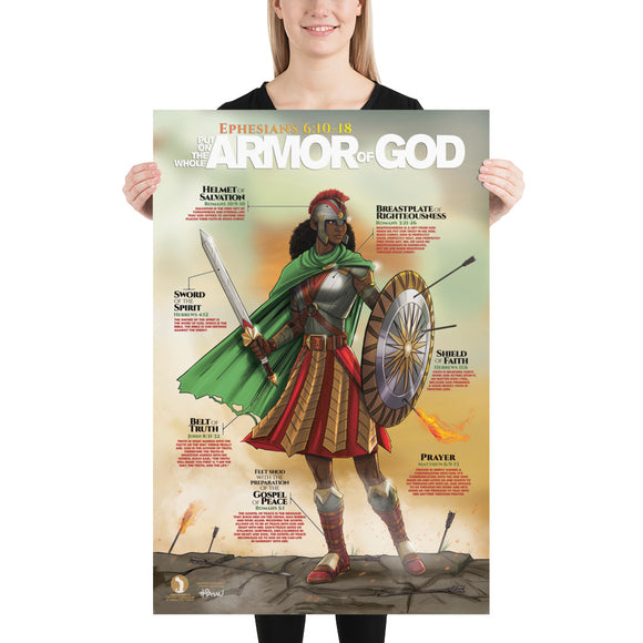 African Female Armor Of God Calvary Posters african-female-armor-of-god-calvary-posters